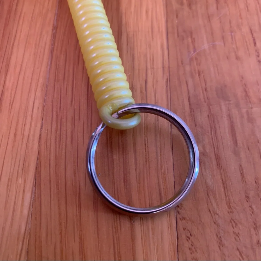 Keychain Purse Charm Stretch Coil Bracelet Keychain